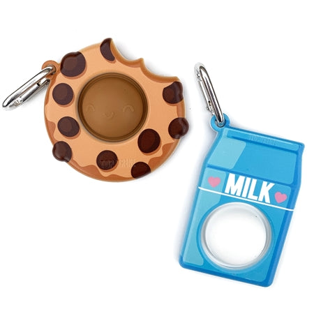 OMG Mega Pop Fidgety Keychain - Milk & Cookie
