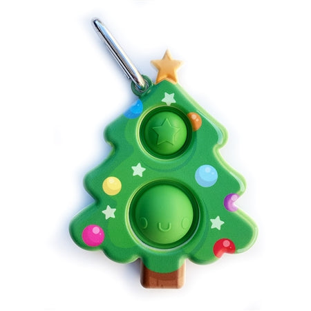 OMG Mega Pop Fidgety Keychain - Christmas Tree