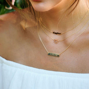 Script Name Lumiela Personalized Necklaces - A-K