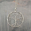 Silver Plated Tree of Life Necklace