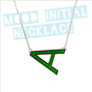 Mood Changing Sideways Initial Necklaces