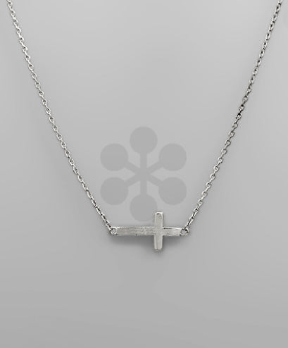 Silver Cross Pendant SecretBox Necklace