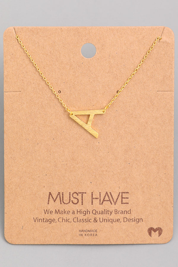 Chic Gold Necklace - Initial Necklace - 
