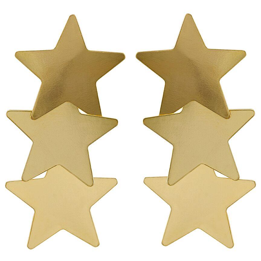 Shiny Gold Sheila Fajl Orion Star Earrings