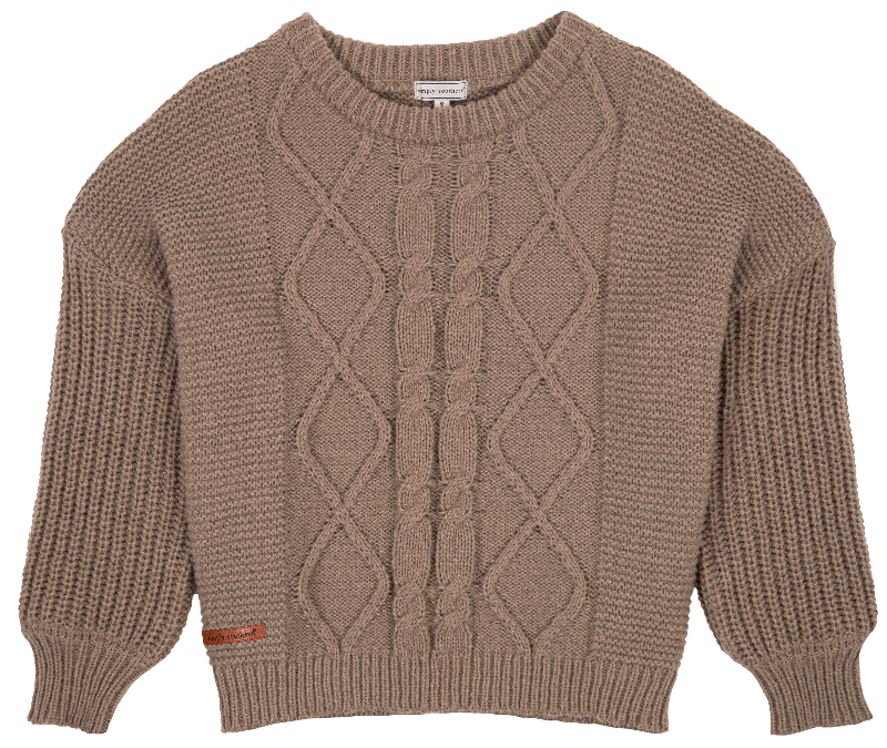 Simply Southern Taupe Preppy Sweater