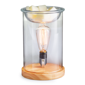 Wood & Glass Edison Bulb Candle Warmer