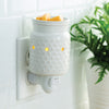 White Hobnail Pluggable Candle Warmer