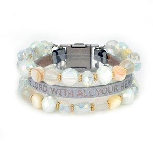 Pure Good Works Makes A Difference Bible Verse Bracelet