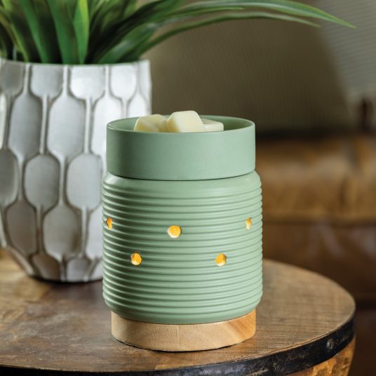 Sage Wood Illumination Candle Warmer