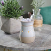 Rustic White Midsize Candle Warmer