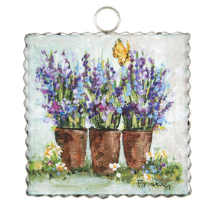 Roundtop Collection Mini Rozie Lavender Pots Print