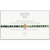 Faith Over Fear Gold Cross Lenny & Eva Stretch Bracelet