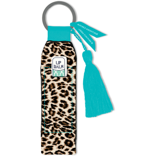 Leopard Lip Balm Key Chain