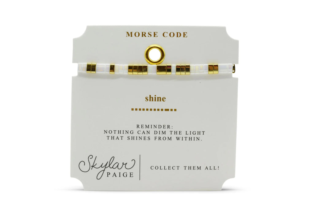 Shine Skylar Paige Morse Code Tila Bracelet