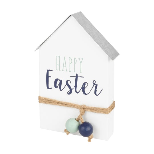 Easter House Wood Block Sign