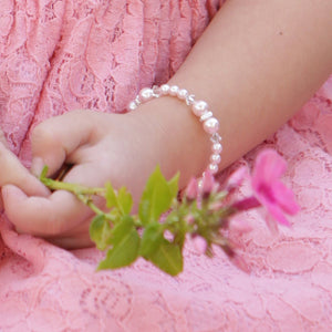 Sadie Sterling Silver Pink Pearl Bracelet