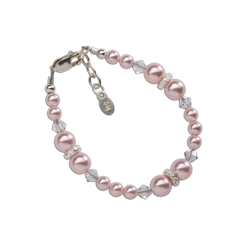Sadie Sterling Silver Pink Pearl Bracelet