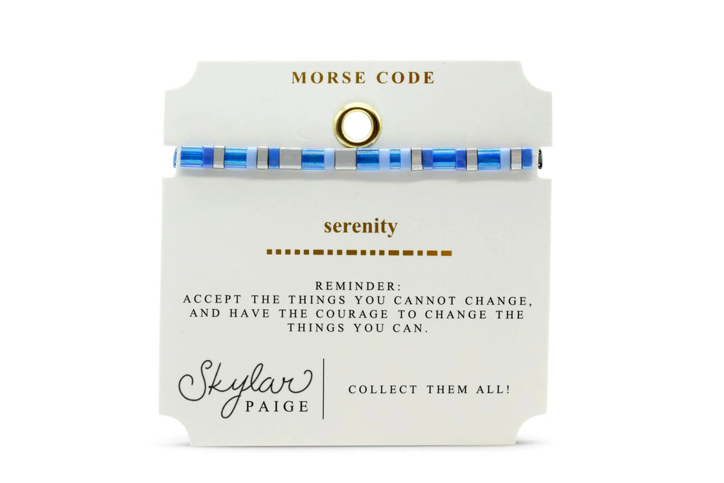 Serenity Skylar Paige Morse Code Tila Bracelet