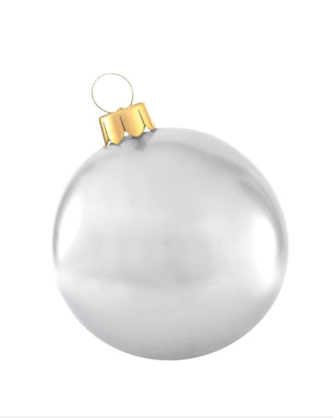 Silver Holiball Inflatable Ornament