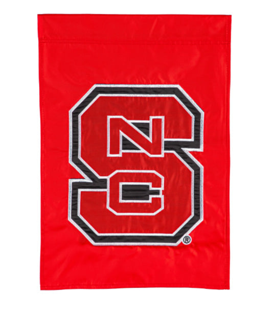 NC State Applique Garden Flag