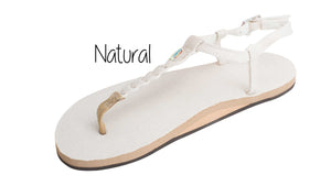Hemp T-Street Ladies' Rainbow Sandals - Natural