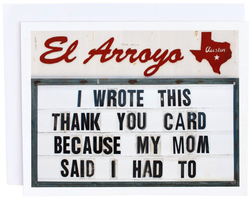 Thank You El Arroyo Card