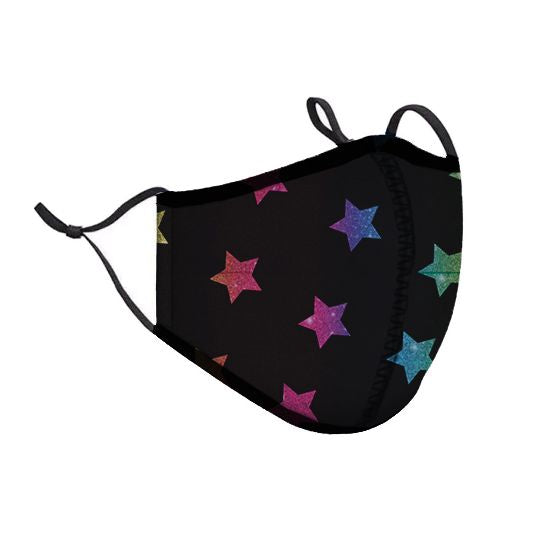 Stars Face Mask - One Size Fits Most - Ages 8+