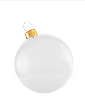 White Holiball Inflatable Ornament