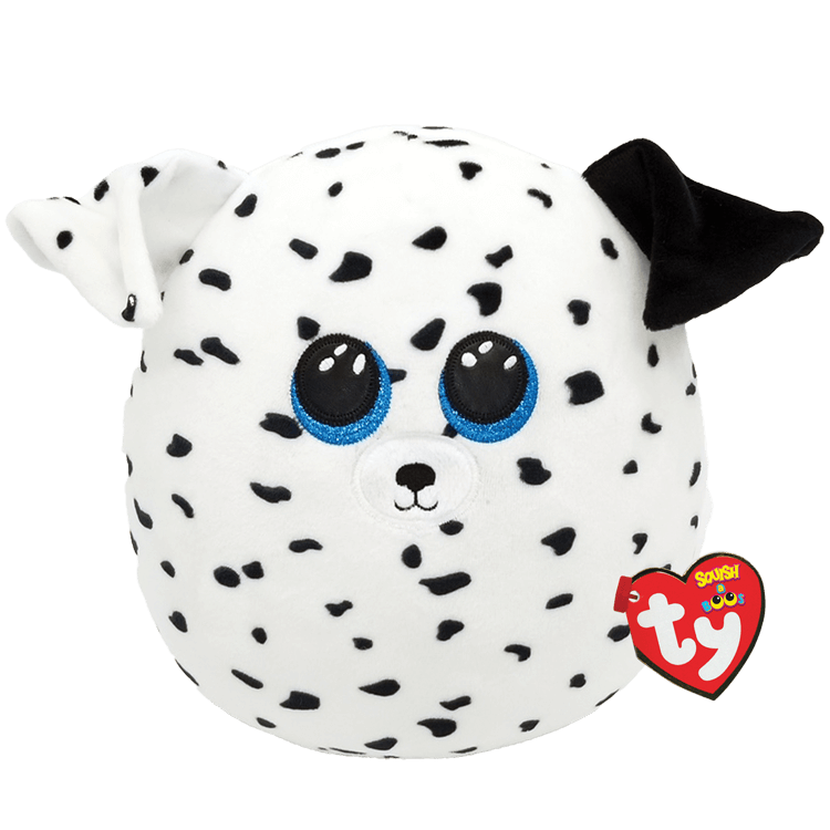 Ty FETCH Dalmation 10" Squish-A-Boos