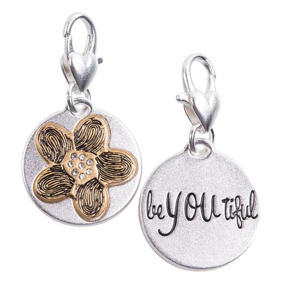 Heartfelt Emotions Medallion - Thumbprint Flower "Be You"