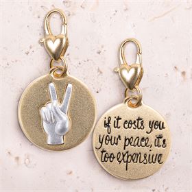 Heartfelt Emotions Medallion - Peace Sign