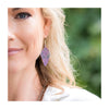 Purple Floral Diamond Anju Earrings