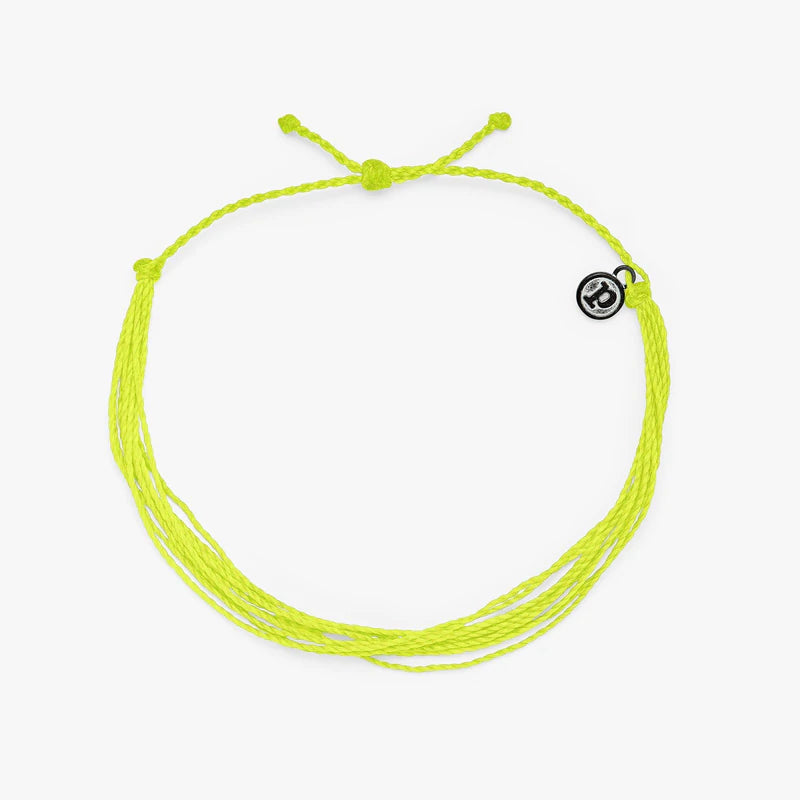Pura Vida Anklet - Neon Yellow