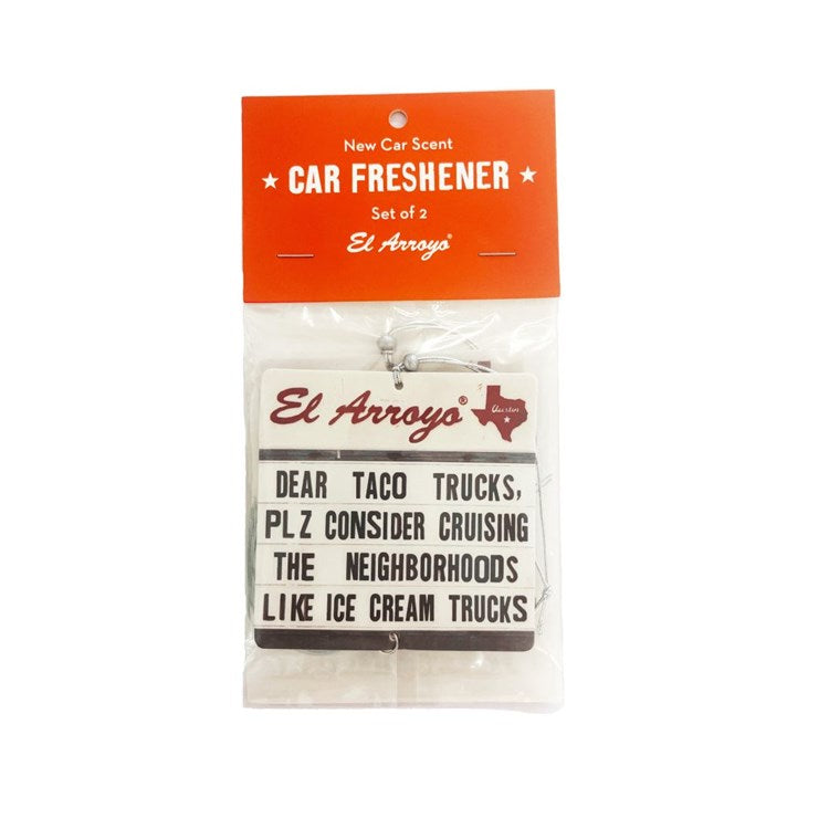 Dear Taco Trucks El Arroyo Car Air Freshener