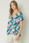 Find Me In Paradise Floral Print Top