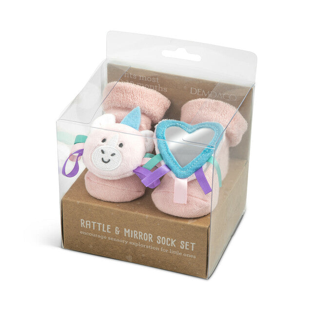 Unicorn Baby Rattle Socks