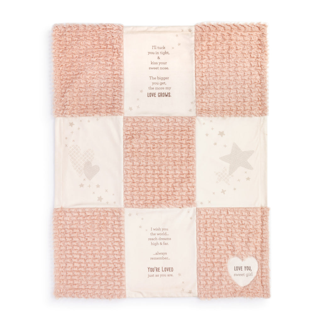 Tuck You In Wishes Baby Girl Blanket