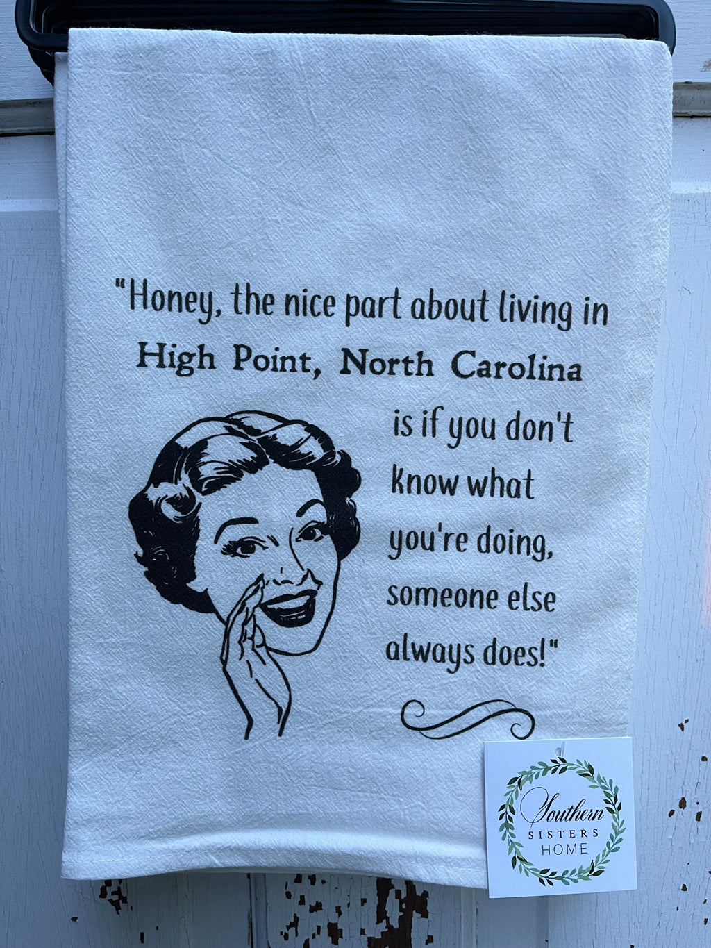 Living In High Point Tea Towel