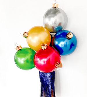 White Holiball Inflatable Ornament