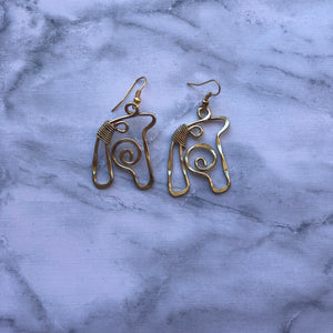 Gold Plated Horse Earrings