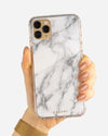 Casery Dark New White Marble IPhone Case