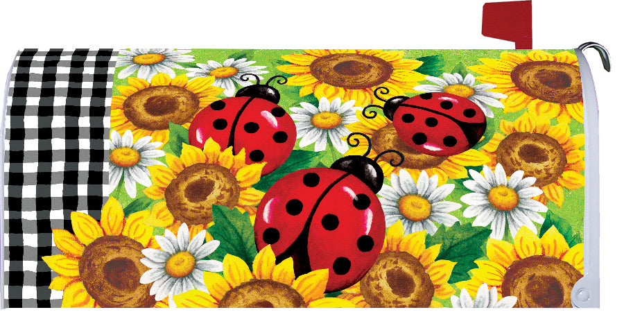 Sunflower Ladybugs Mailbox Makeover