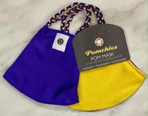 Pomchie Mask 2 Pack - Shiny Purple/Yellow Gold