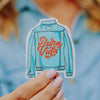 Pura Vida Jean Jacket Sticker