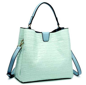 Baby Blue Woven Tati Hobo Bag