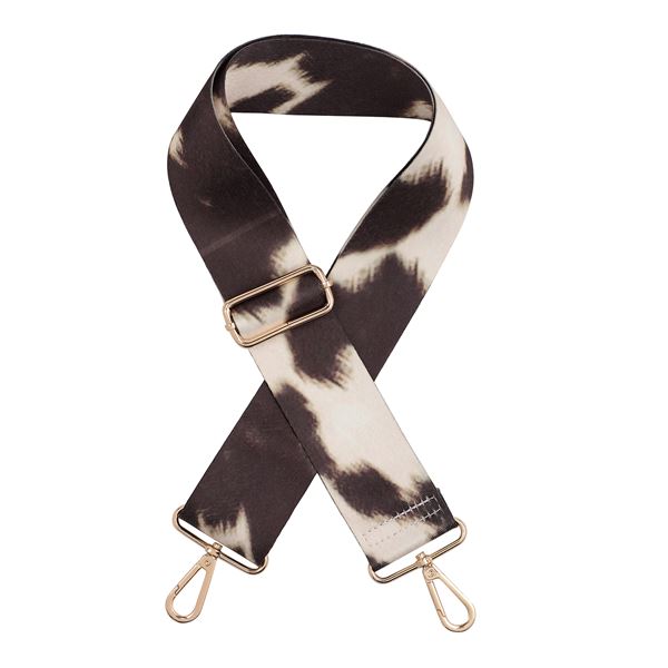Cow In Black Jen & Co Guitar Strap