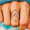 Pura Vida Large Wave Ring