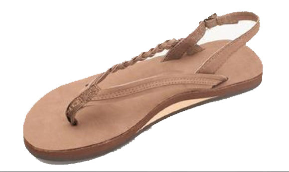 Avalon Ladies' Rainbow Sandals - Dark Brown