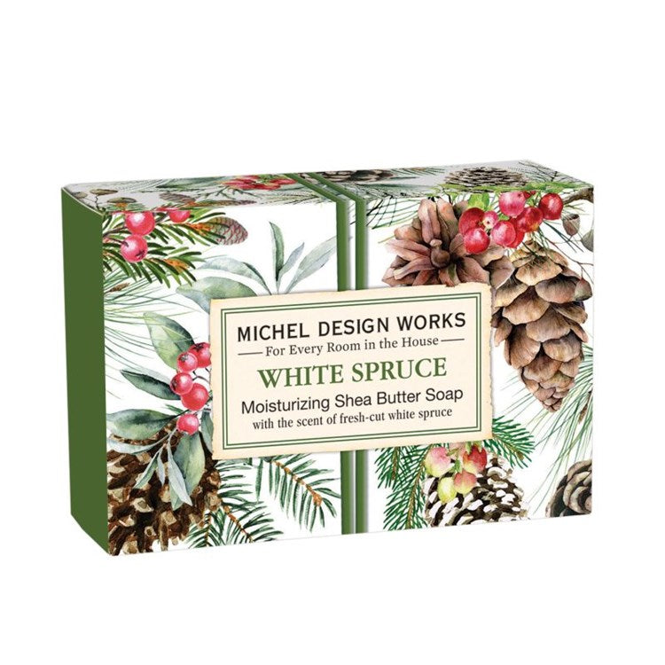 Michel Design Works White Spruce 4.5 oz. Boxed Soap