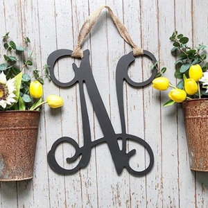 Black Vine Wooden Letter- Can not be shipped